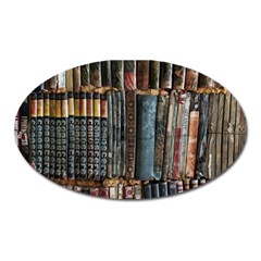 Pile Of Books Photo Of Assorted Book Lot Backyard Antique Store Oval Magnet
