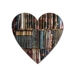 Pile Of Books Photo Of Assorted Book Lot Backyard Antique Store Heart Magnet