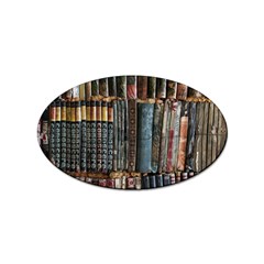 Pile Of Books Photo Of Assorted Book Lot Backyard Antique Store Sticker Oval (100 pack)