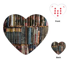 Pile Of Books Photo Of Assorted Book Lot Backyard Antique Store Playing Cards Single Design (Heart)