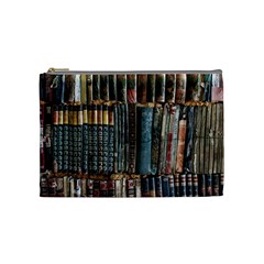 Pile Of Books Photo Of Assorted Book Lot Backyard Antique Store Cosmetic Bag (Medium)