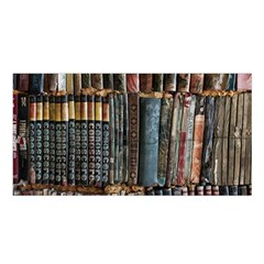 Pile Of Books Photo Of Assorted Book Lot Backyard Antique Store Satin Shawl 45  x 80 