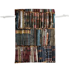 Pile Of Books Photo Of Assorted Book Lot Backyard Antique Store Lightweight Drawstring Pouch (XL)
