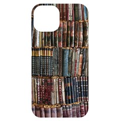 Pile Of Books Photo Of Assorted Book Lot Backyard Antique Store iPhone 14 Black UV Print Case