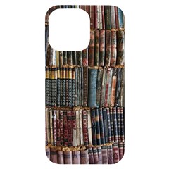 Pile Of Books Photo Of Assorted Book Lot Backyard Antique Store iPhone 14 Pro Max Black UV Print Case