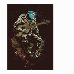 Astronaut Playing Guitar Parody Small Garden Flag (two Sides)