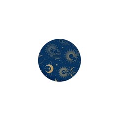 Asian Seamless Galaxy Pattern 1  Mini Buttons