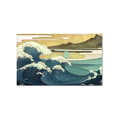 Sea Asia Waves Japanese Art The Great Wave Off Kanagawa Sticker Rectangular (100 Pack) by Cemarart