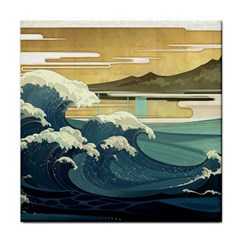 Sea Asia Waves Japanese Art The Great Wave Off Kanagawa Face Towel
