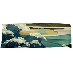 Sea Asia Waves Japanese Art The Great Wave Off Kanagawa Body Pillow Case Dakimakura (two Sides)