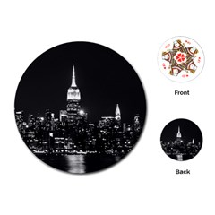 Photography Of Buildings New York City  Nyc Skyline Playing Cards Single Design (round)