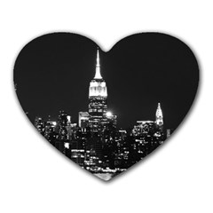 Photography Of Buildings New York City  Nyc Skyline Heart Mousepad