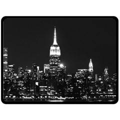 Photography Of Buildings New York City  Nyc Skyline Two Sides Fleece Blanket (large)
