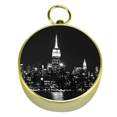 Photography Of Buildings New York City  Nyc Skyline Gold Compasses