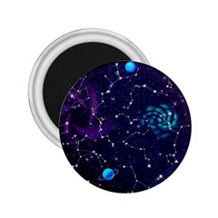 Realistic Night Sky With Constellations 2.25  Magnets