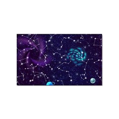 Realistic Night Sky With Constellations Sticker (Rectangular)