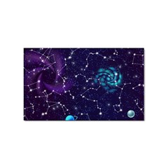 Realistic Night Sky With Constellations Sticker Rectangular (100 pack)