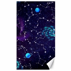 Realistic Night Sky With Constellations Canvas 40  x 72 