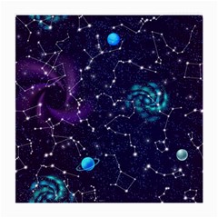 Realistic Night Sky With Constellations Medium Glasses Cloth (2 Sides)