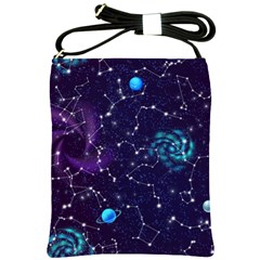 Realistic Night Sky With Constellations Shoulder Sling Bag