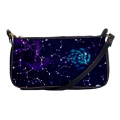 Realistic Night Sky With Constellations Shoulder Clutch Bag
