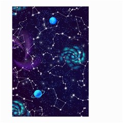 Realistic Night Sky With Constellations Small Garden Flag (Two Sides)