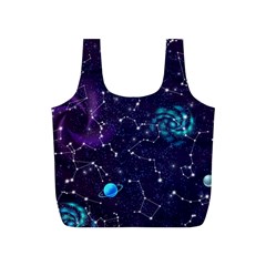 Realistic Night Sky With Constellations Full Print Recycle Bag (S)