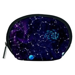 Realistic Night Sky With Constellations Accessory Pouch (Medium)