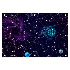Realistic Night Sky With Constellations Banner and Sign 6  x 4 