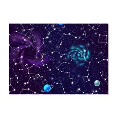 Realistic Night Sky With Constellations Crystal Sticker (A4)