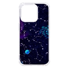 Realistic Night Sky With Constellations iPhone 14 Pro TPU UV Print Case