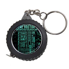 Tardis Doctor Who Technology Number Communication Measuring Tape