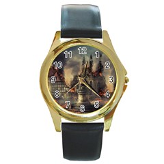 Braunschweig City Lower Saxony Round Gold Metal Watch