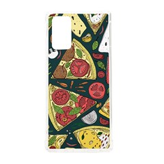 Seamless Pizza Slice Pattern Illustration Great Pizzeria Background Samsung Galaxy Note 20 Tpu Uv Case by Cemarart