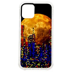 Skyline Frankfurt Abstract Moon Iphone 12 Mini Tpu Uv Print Case	 by Cemarart
