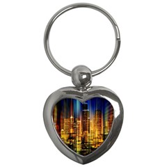 Skyline Light Rays Gloss Upgrade Key Chain (heart)