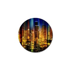 Skyline Light Rays Gloss Upgrade Golf Ball Marker