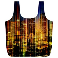 Skyline Light Rays Gloss Upgrade Full Print Recycle Bag (xl)