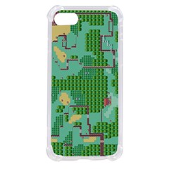 Green Retro Games Pattern Iphone Se by Cemarart