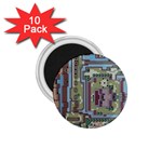 Arcade Game Retro Pattern 1.75  Magnets (10 pack)  Front