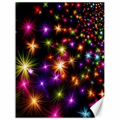 Star Colorful Christmas Xmas Abstract Canvas 12  X 16 