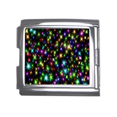 Star Colorful Christmas Abstract Mega Link Italian Charm (18mm) by Cemarart