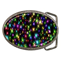 Star Colorful Christmas Abstract Belt Buckles