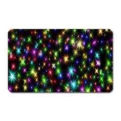 Star Colorful Christmas Abstract Magnet (rectangular)