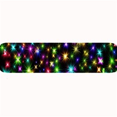 Star Colorful Christmas Abstract Large Bar Mat