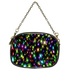 Star Colorful Christmas Abstract Chain Purse (two Sides)