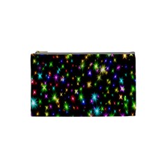 Star Colorful Christmas Abstract Cosmetic Bag (small)