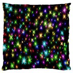 Star Colorful Christmas Abstract Large Cushion Case (one Side)