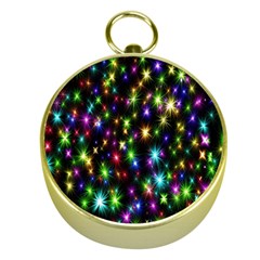 Star Colorful Christmas Abstract Gold Compasses