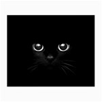 Black Cat Face Small Glasses Cloth (2 Sides) Front